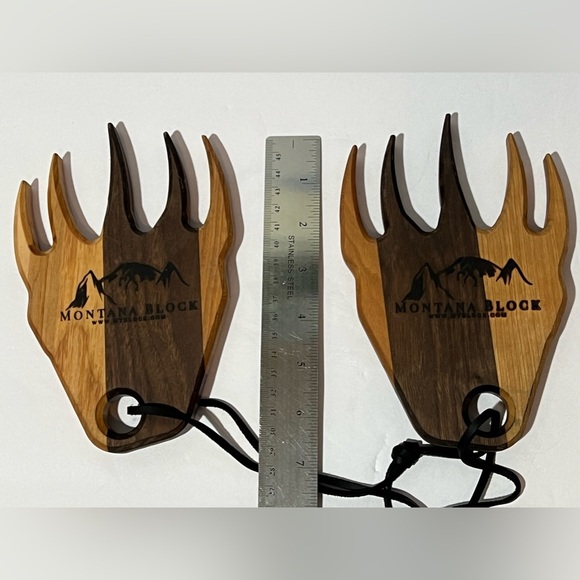 Bear Claw Salad Servers Meat Shredder Montana Block Wood - Picture 8 of 8